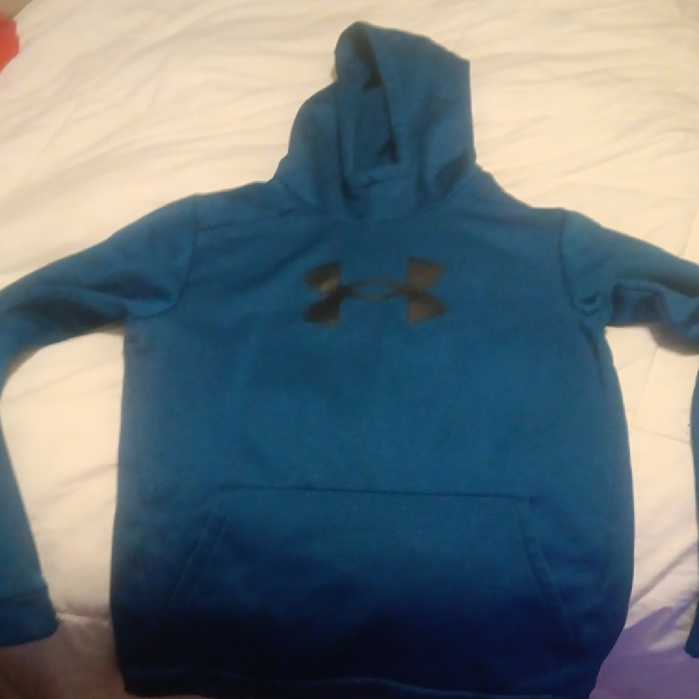 Under Armour Teal Hoodie with Black Logo